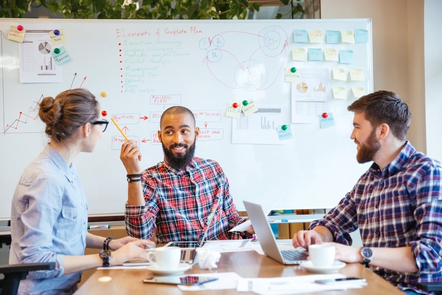 Career Planning - Multiethnic group of young people sitting in conference room and brainstorming on business meeting.jpeg